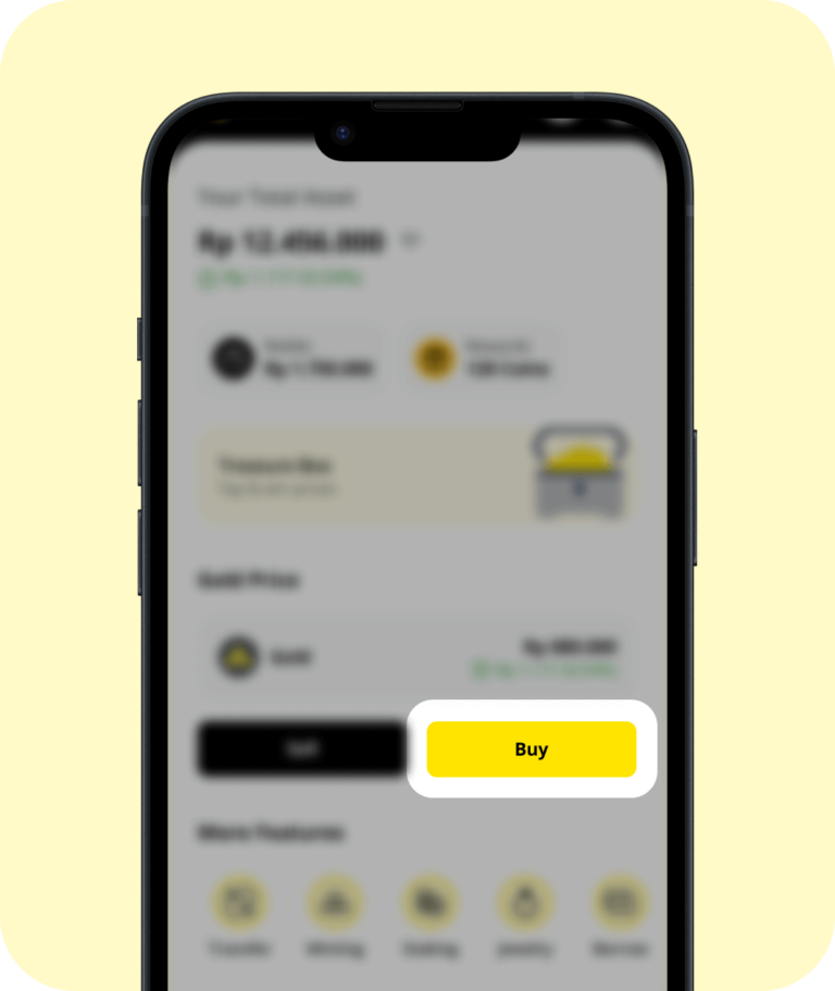 . Pilih fitur "Beli Emas" 